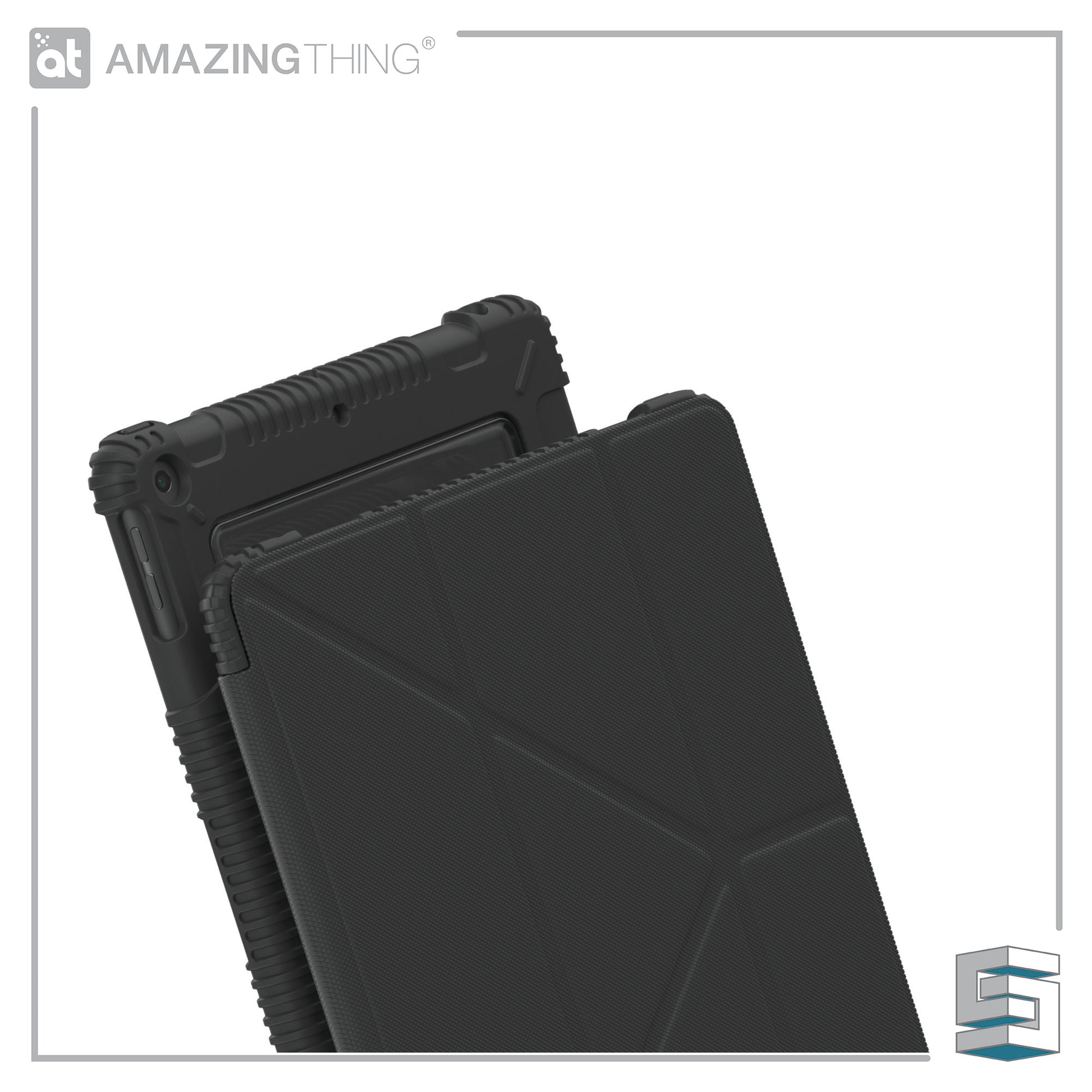 Case for Apple iPad 10.2" (2020) - AMAZINGTHING Military Drop Proof (antimicrobial) Black Global Synergy Concepts