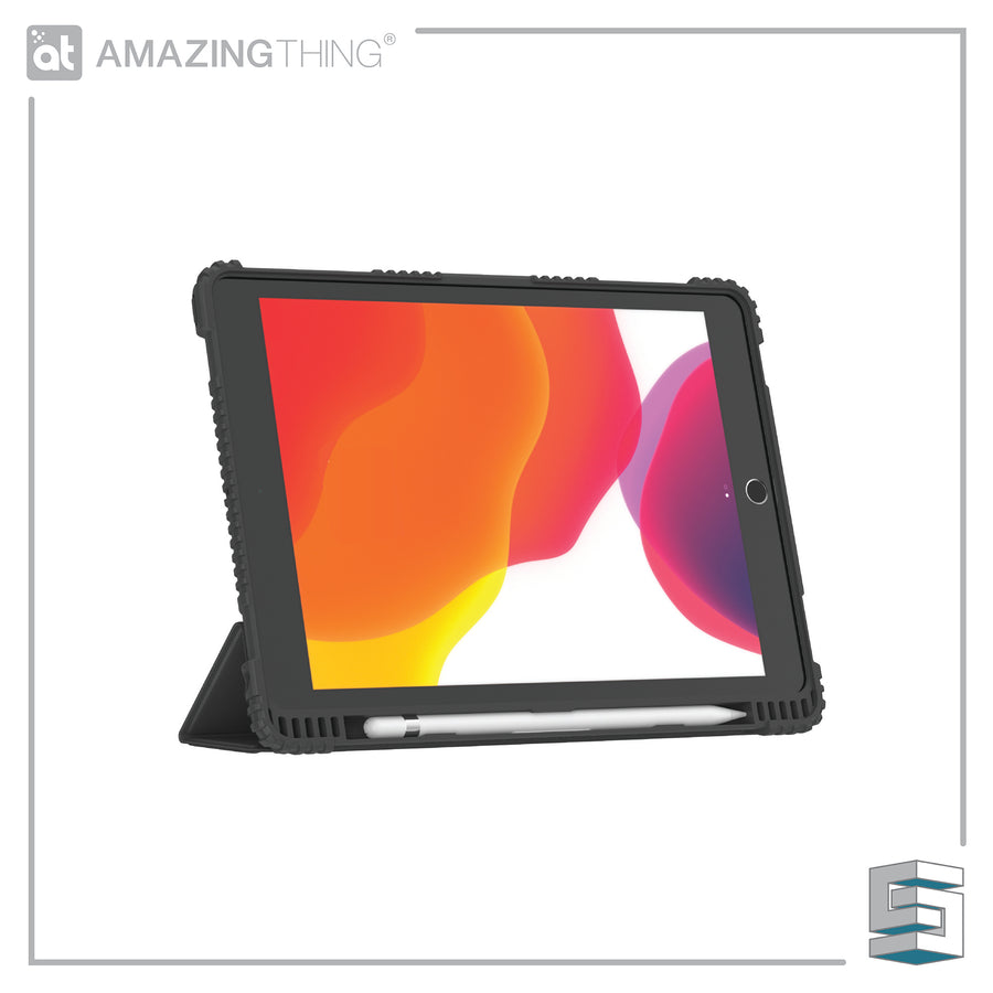 Case for Apple iPad 10.2" (2020) - AMAZINGTHING Military Drop Proof (antimicrobial) Black Global Synergy Concepts