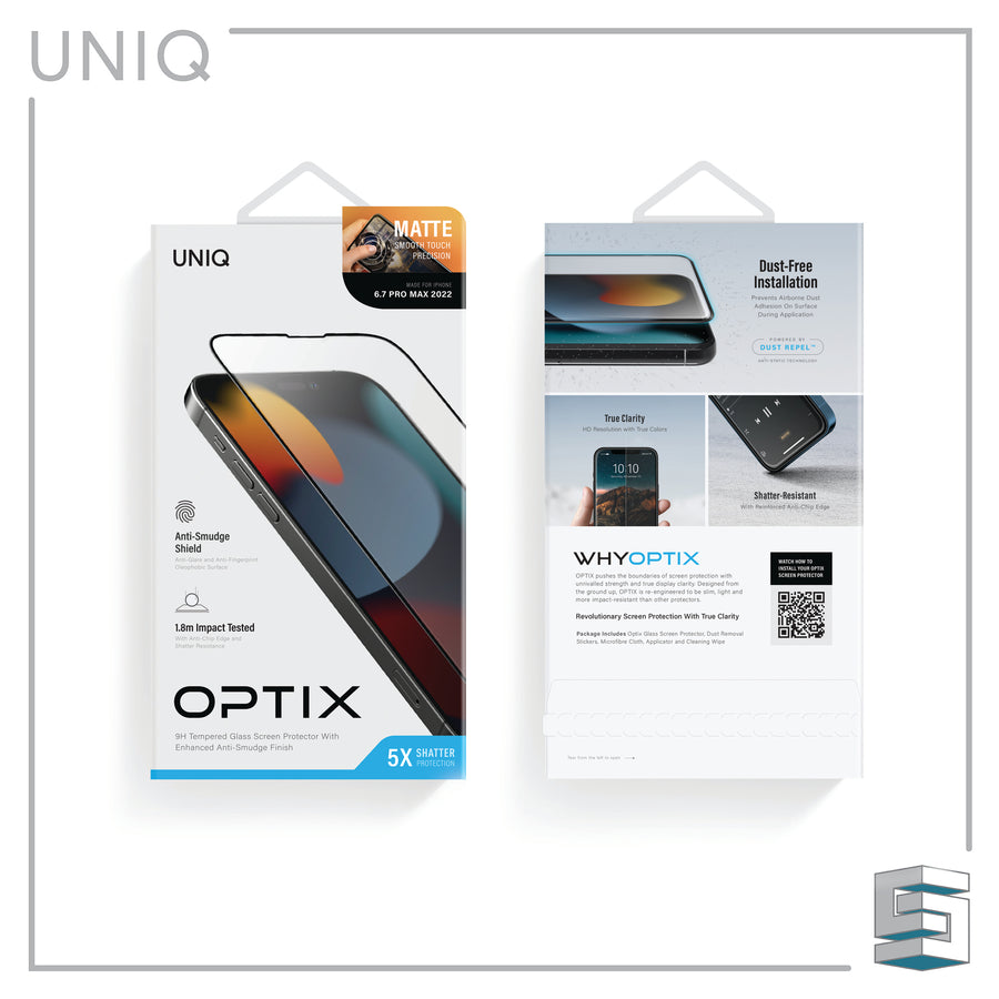 Tempered Glass for Apple iPhone 14 series – UNIQ Optix Matte Global Synergy Concepts