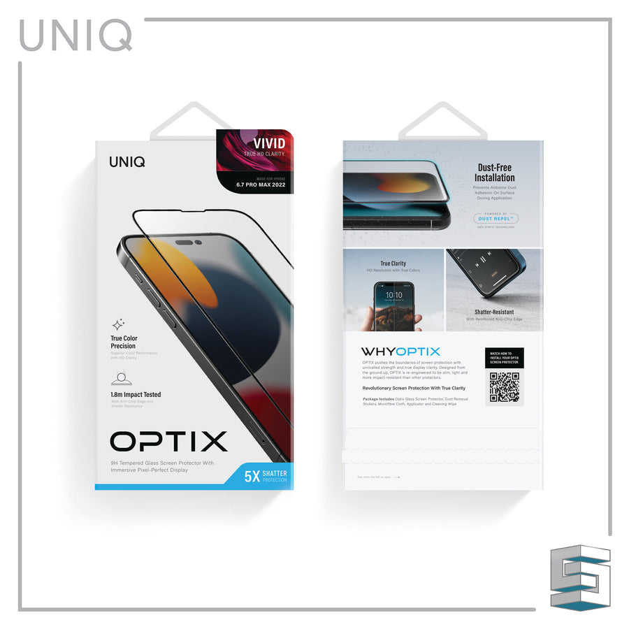 Tempered Glass for Apple iPhone 14 series – UNIQ Optix Vivid Clear Global Synergy Concepts