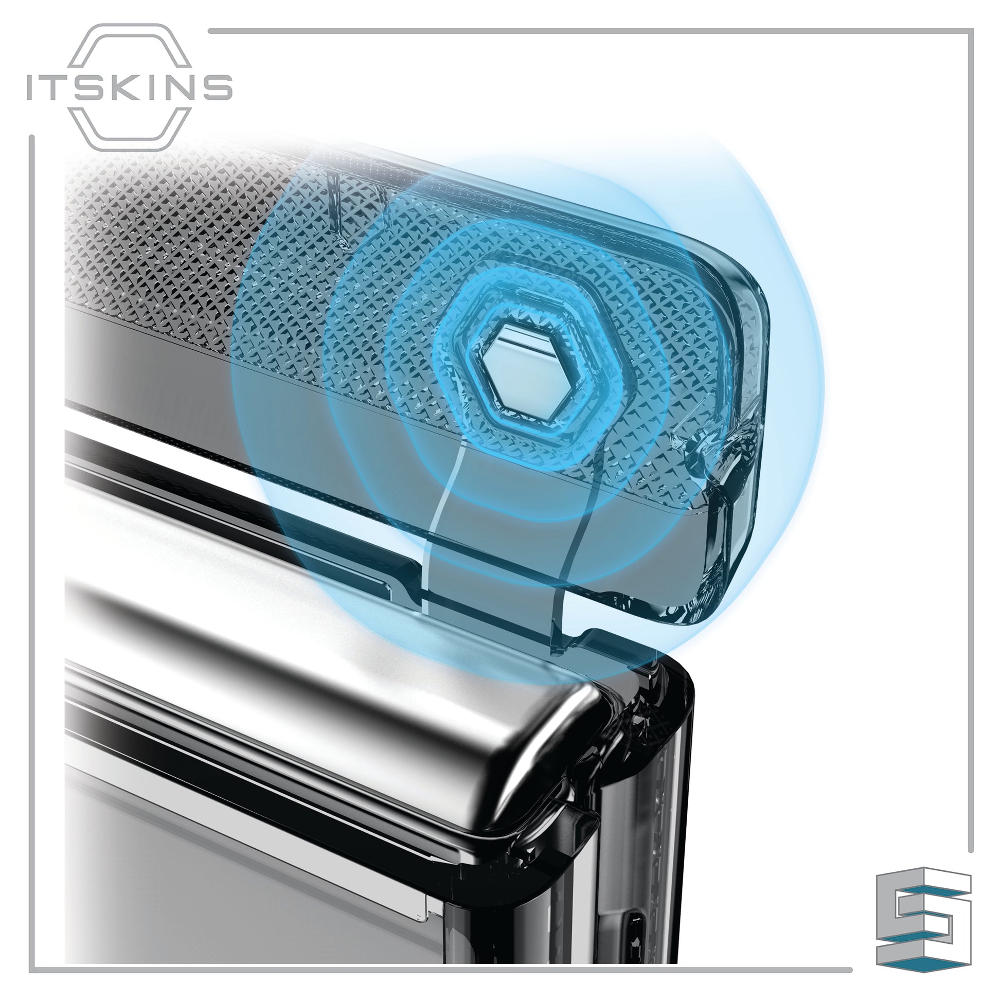 Case for Samsung Galaxy Z Flip4 5G - ITSKINS Supreme_R Clear // Hinge Global Synergy Concepts