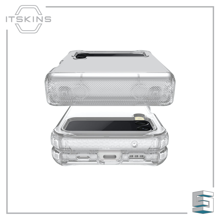 Case for Samsung Galaxy Z Flip4 5G - ITSKINS Supreme_R Clear // Hinge Global Synergy Concepts
