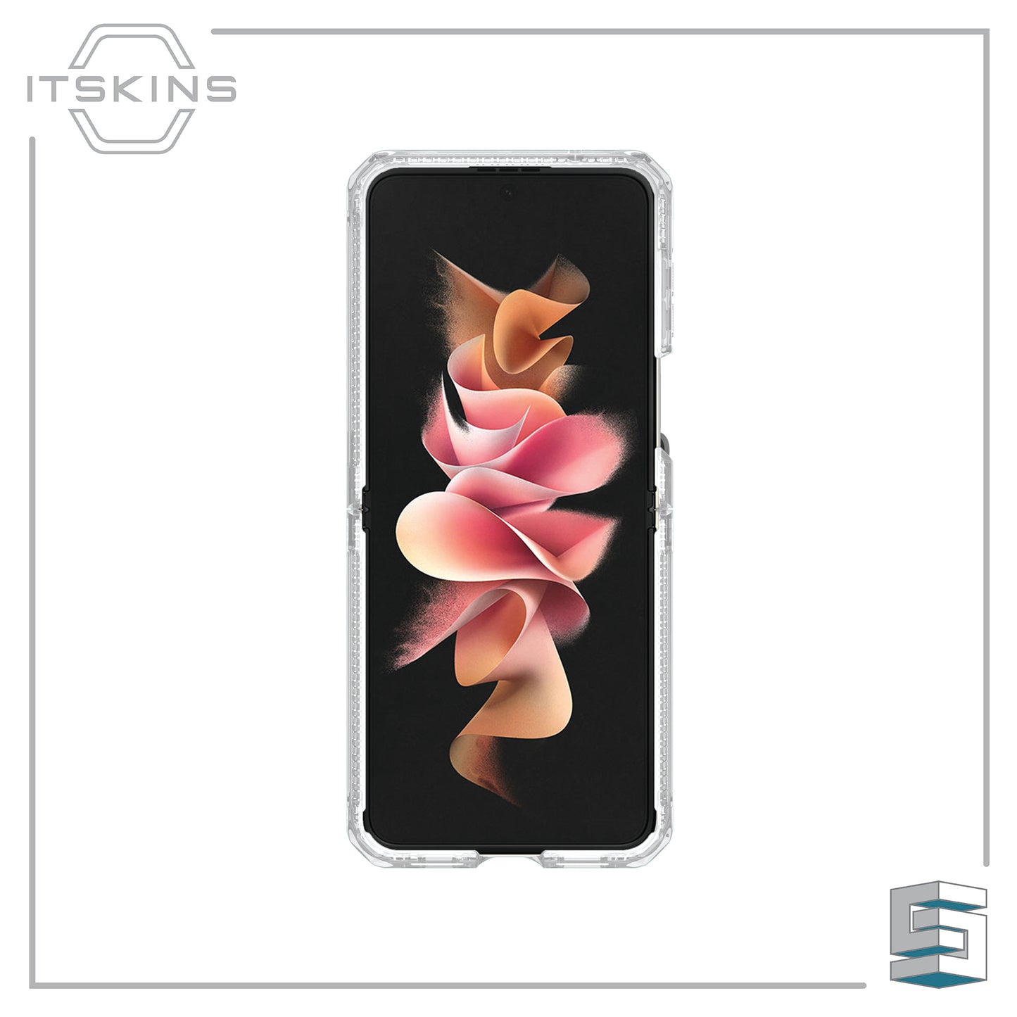 Case for Samsung Galaxy Z Flip4 5G - ITSKINS Supreme_R Clear // Hinge Global Synergy Concepts