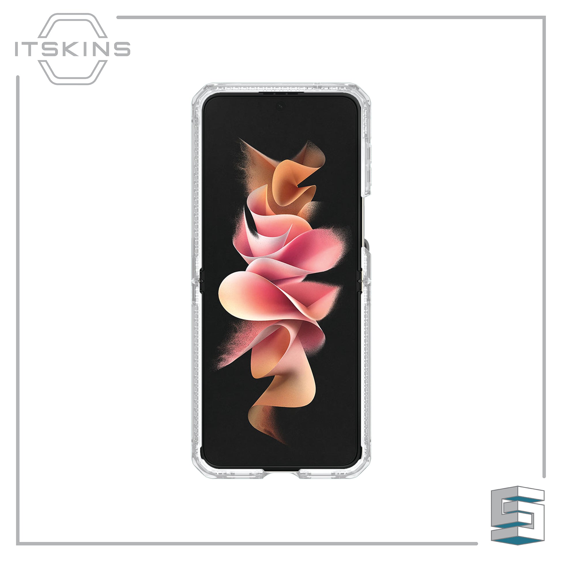 Case for Samsung Galaxy Z Flip4 5G - ITSKINS Supreme_R Clear // Hinge Global Synergy Concepts