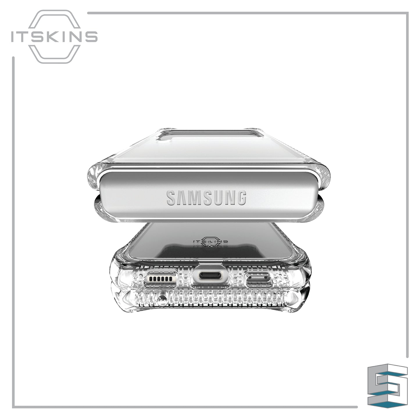 Case for Samsung Galaxy Z Flip3 5G - ITSKINS Hybrid // Clear Global Synergy Concepts