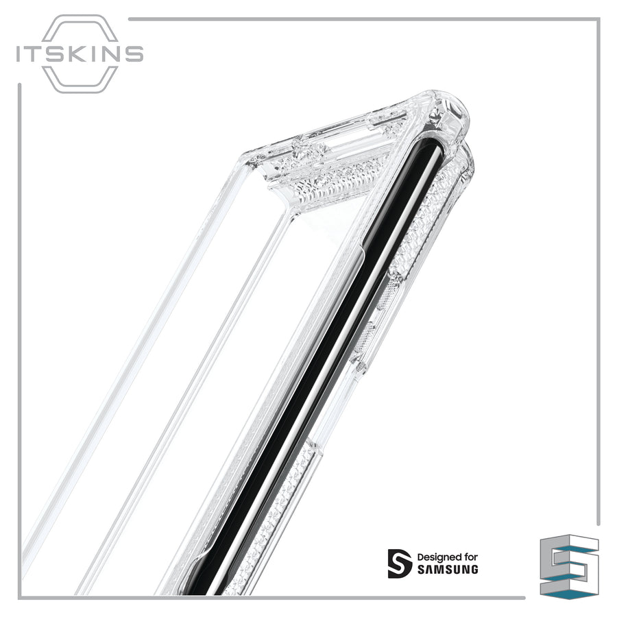 Case for Samsung Galaxy Z Fold4 5G - ITSKINS Hybrid_R // Clear (with pen holder) Global Synergy Concepts