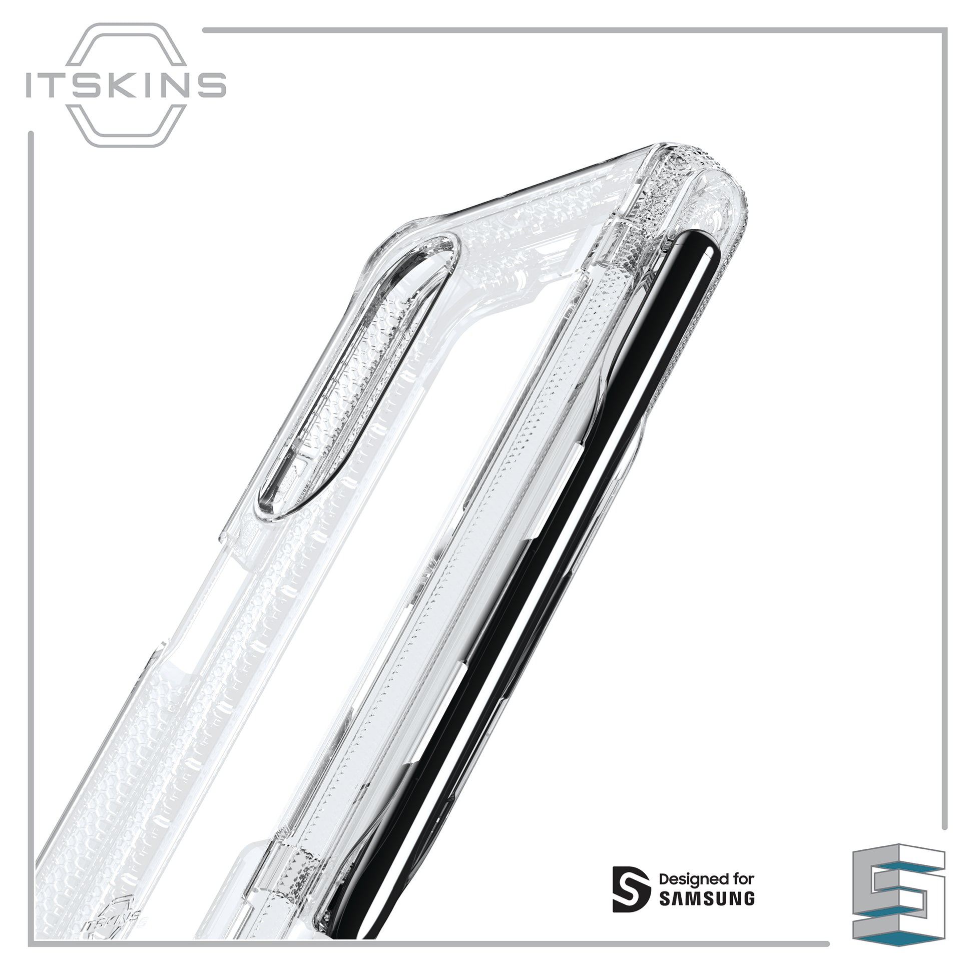 Case for Samsung Galaxy Z Fold4 5G - ITSKINS Supreme_R Clear // Hinge (with pen holder) Global Synergy Concepts