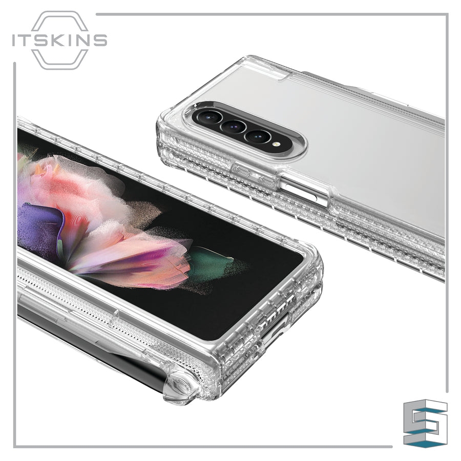 Case for Samsung Galaxy Z Fold4 5G - ITSKINS Supreme_R Clear // Hinge (with pen holder) Global Synergy Concepts