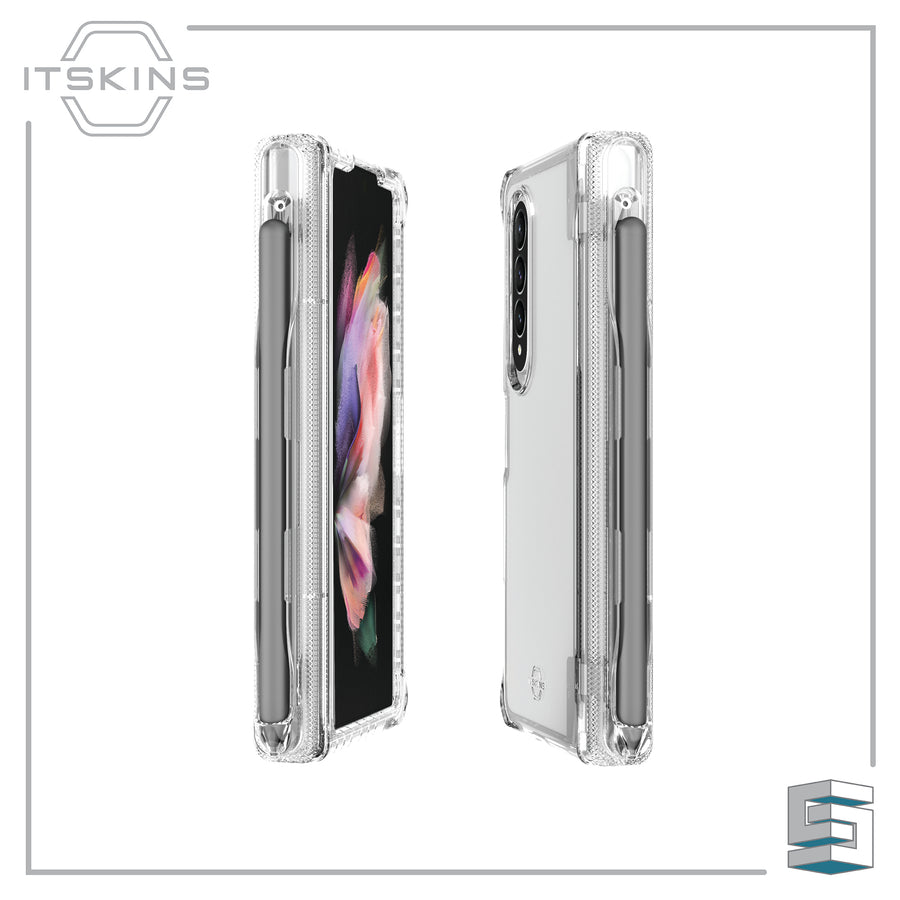 Case for Samsung Galaxy Z Fold4 5G - ITSKINS Supreme_R Clear // Hinge (with pen holder) Global Synergy Concepts
