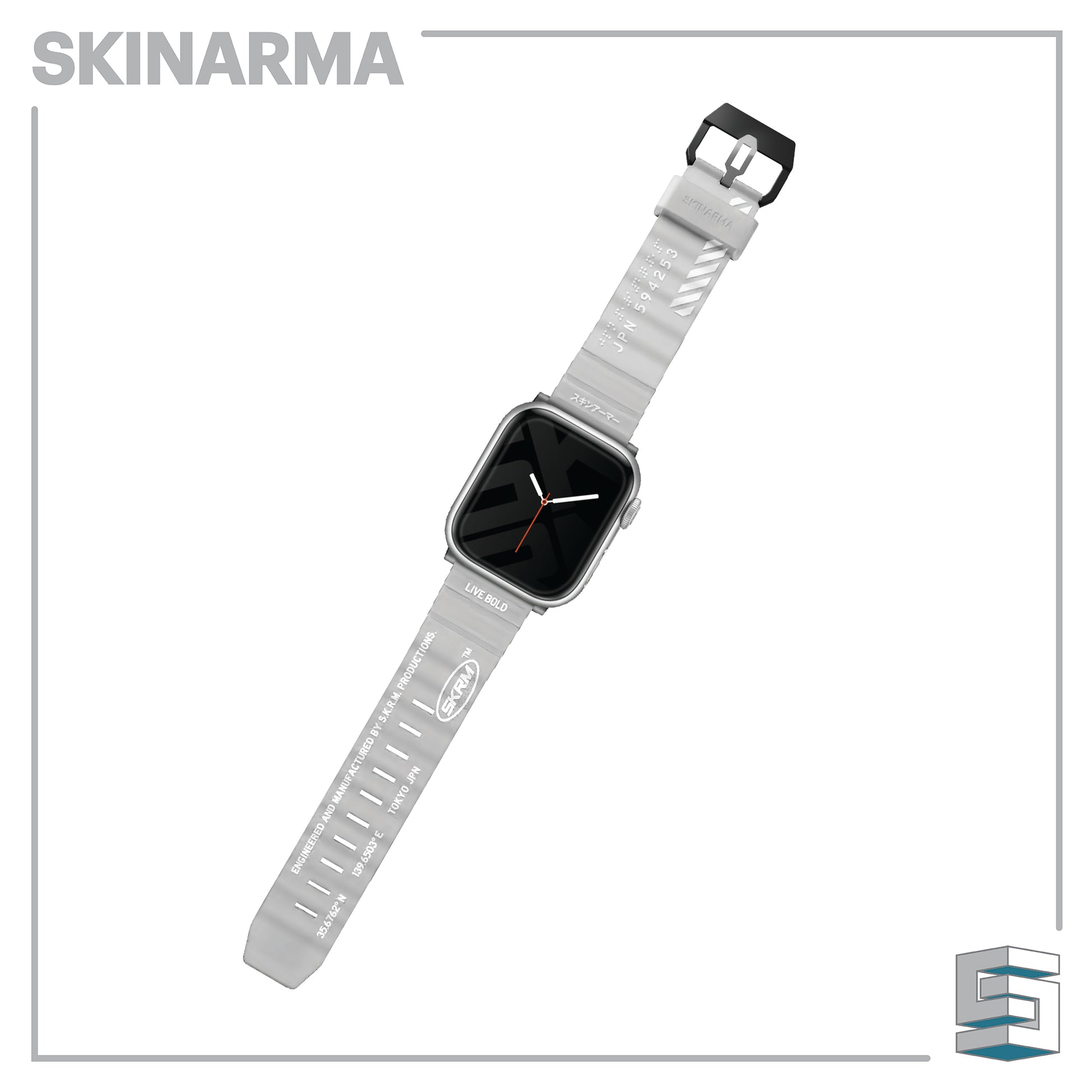 Apple Watch Strap & Case - SKINARMA Shokku+Kurono bundle set (45/44mm) Global Synergy Concepts