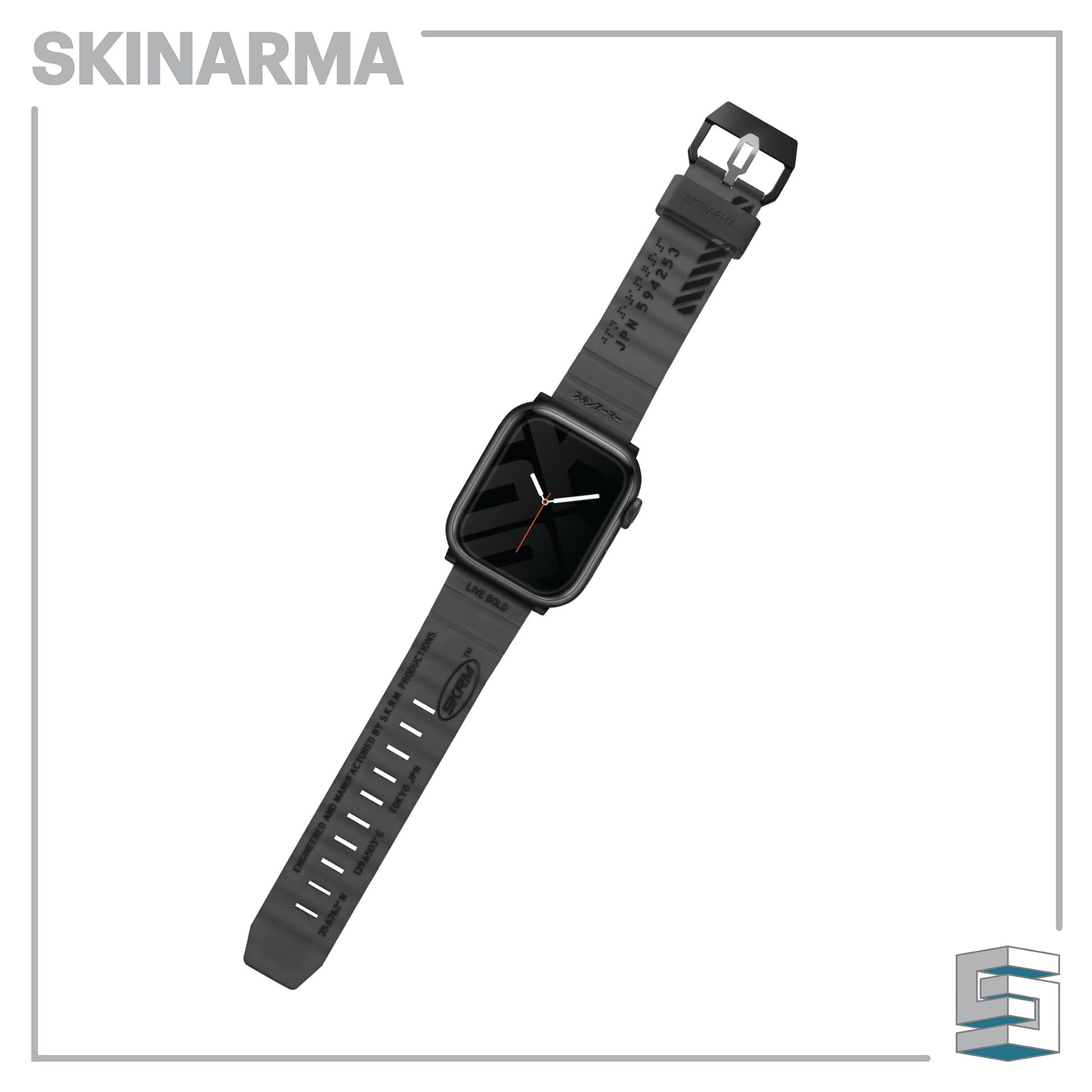 Apple Watch Strap & Case - SKINARMA Shokku+Kurono bundle set (45/44mm) Global Synergy Concepts